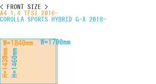 #A4 1.4 TFSI 2016- + COROLLA SPORTS HYBRID G-X 2018-